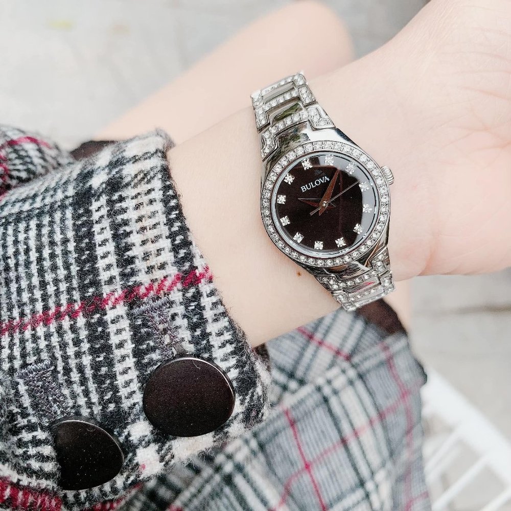 Sale! New! Bulova Diamond Black Dial Ladies Watch - Picture 4 of 4